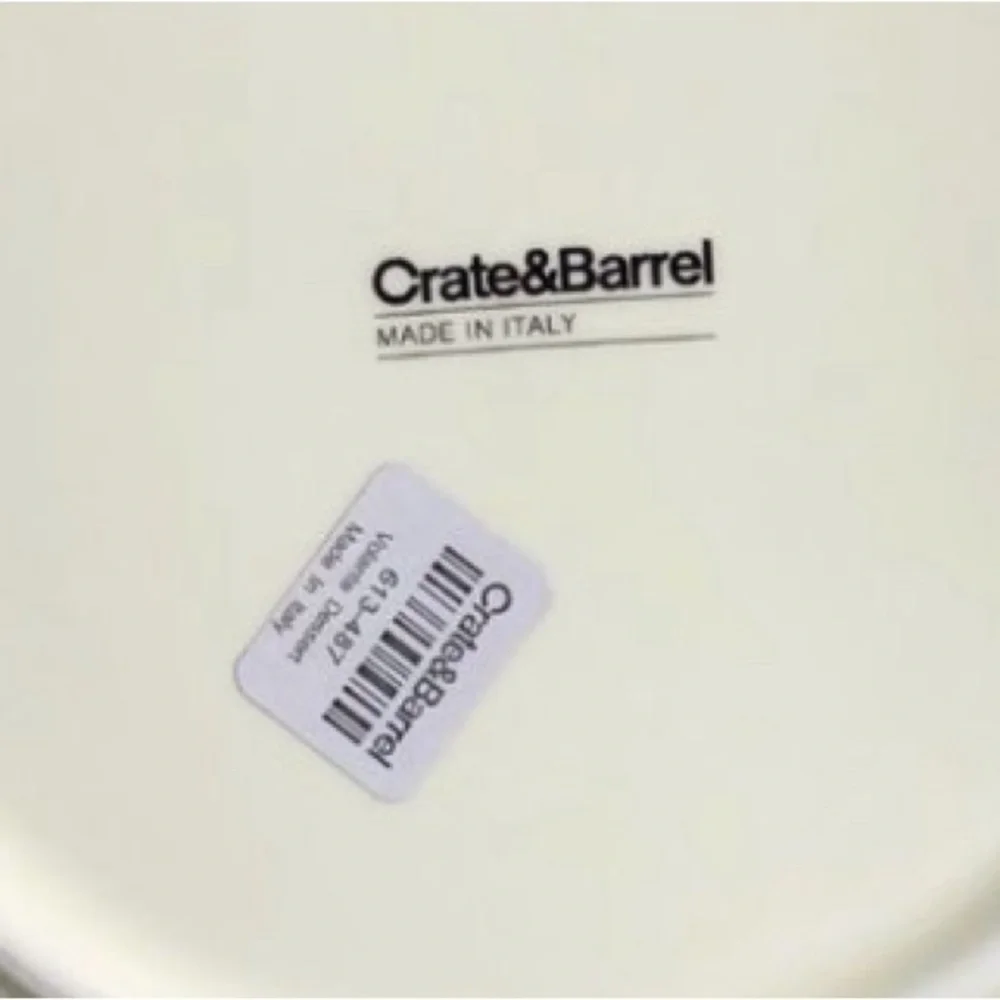 2 VTG Crate & Barrel VOLANTE 8 7/8” Salad Plates NWT